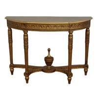 Table console antique Table d'entrée de province française Table d'entrée en bois massif pour meubles de salon de luxe et meubles d'hôtel