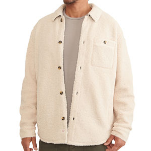 Vestes en sherpa coupe-vent écologiques de haute qualité à prix de gros, vestes d'hiver sur mesure pour hommes, nouveau design - Product Image 3