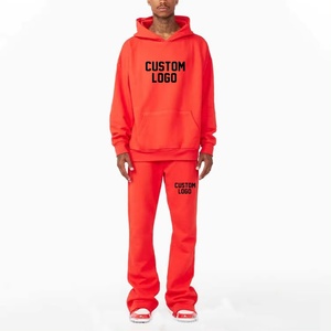 Nueva Llegada 2026 Conjunto de 2 Piezas Personalizado para Hombre, 100% Algodón, con Sudadera con Capucha Extra Grande y Pantalones Deportivos Térmicos para Otoño - Product Image 6