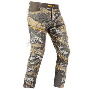 Pantalon de chasse camouflage pour homme avec plusieurs poches et accents orange pour une utilisation en extérieur - Product Image 1