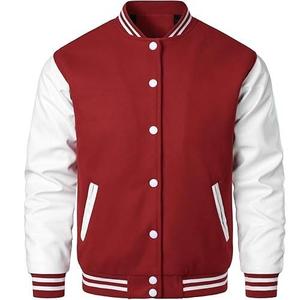 2025 personnalisé haute qualité Vintage hiver collège Baseball Letterman Varsity veste pour hommes avant Logo Position 100% coton - Product Image 1