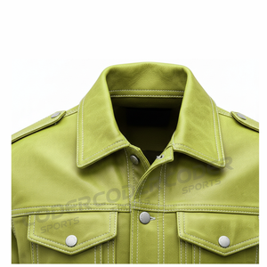 Vestes en cuir pour hommes Coder Sports, tendance, durables, personnalisables sur le devant, imperméables et respirantes, doublées de polaire, de haute qualité, vente en gros - Product Image 4