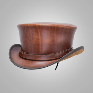 Premium Handcrafted Digital Printing <b>Leather</b> Cowboy Hat Adjustable <b>String</b> European American Style Outdoor Sun Hat Adults Unisex - Product Image 1