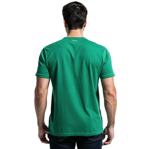 Men's Green Short Sleeve Henley T-Shirt Regular Fit Casual Wear 100% Cotton Henley Tops Summer Street Style Henley Tee Shirt Men - Product Image 2