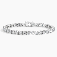 Bracelet tennis ajustable en or 18 carats certifié IGI avec diamants de laboratoire DEF VS – Fabricant de bijoux de luxe
