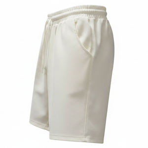 Shorts de survêtement pour hommes 2026, surdimensionnés, couleur unie, avec logo imprimé DTF personnalisé, poches latérales, cordon de serrage, taille élastique, style urbain - Product Image 1
