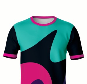 Maillot de sport personnalisé à sublimation, manches courtes, col rond, impression de logo personnalisé - Product Image 5