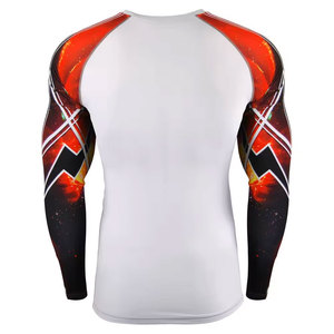 Men's Full Sleeve Rash Guard Black <b>Compression</b> <b>Shirt</b> Quick Dry Polyester For Adults - Product Image 4
