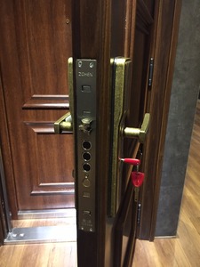 En ISO eertified thép mạ kẽm 12mm MDF bọc thép lối vào chống trộm cửa nhà, đầy polyurethane. - Product Image 6