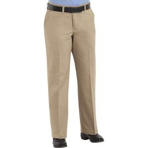 Pantalon de travail en coton uni pour femme, kaki, 10W x 30L, confortable, vêtements de travail - Product Image 2