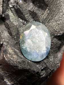 Natural Silver Blue <b>Rainbow</b> Fire Sapphire Faceted Gemstone Ring Size Loose Stone For Jewelry Making - Product Image 3