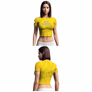 Ropa de bajo precio para mujer, camisetas cortas, diseño personalizado, camisetas cortas de estilo urbano para mujer - Product Image 5