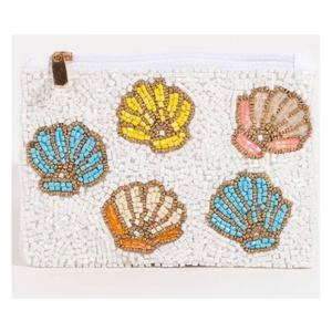 Monedero Mini Hecho a Mano con Cuentas de Conchas Marinas Coloridas, Ecológico, con Cierre de Cremallera, Duradero, de Alta Calidad, Regalo para Mujer - Product Image 1