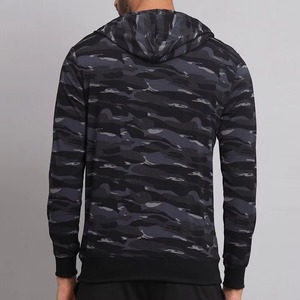 Sweat à capuche en polaire solide à manches longues, séchage rapide, coupe classique, avec poche, en polyester tricoté, décontracté, pour l'automne, anti-plis - Product Image 2