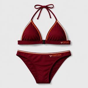 2026 Sublimation Beach Women Sexy <b>String</b> 2 Piece <b>Bikini</b> Set Cheeky Halter Swimsuit <b>Bikini</b> Wear Front - Product Image 2