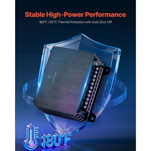 เครื่องขยายเสียงรถยนต์ 4 แชนแนล 12V แบบ Class D  รองรับการเชื่อมต่อแบบ Bridgeable  กำลังขับสูงสุด 4 x 110 วัตต์ ที่ 4 โอห์ม และ 4 x 160 วัตต์ ที่ 2 โอห์ม - Product Image 4