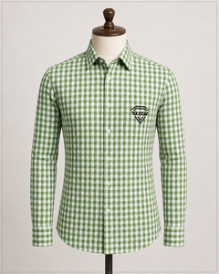 Chemise Habillée Homme Premium à Carreaux Verts Tendance en Coton Respirant à Manches Longues – Qualité Supérieure pour Tenue Décontractée ou Professionnelle - Product Image 5