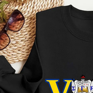Camiseta de algodón estampada Sigma Gamma Rho VOTE para mujer, informal, de manga larga, con gráfico, letras griegas personalizadas, estilo urbano - Product Image 5