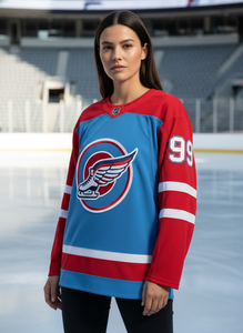 Jersey de Hockey sobre Hielo Personalizado para Hombre, Bordado Tackle Twill, Manga Larga, Ropa Transpirable de Malla - Product Image 5