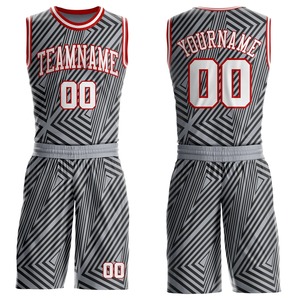 Maillots de basket rétro personnalisés en sublimation pour hommes – Ensemble complet de maillots et shorts de basket en gros - Product Image 1