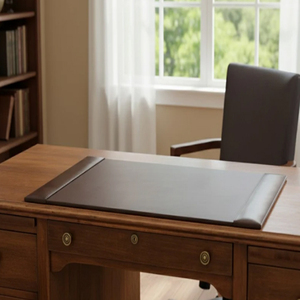 Burgundy Bonded Leather Desk Blotter for <b>Writing</b> Executive Burgundy Bonded Leather Desk <b>Pad</b> - Product Image 4