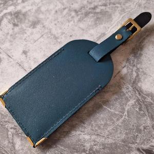 Best-Selling High Quality Luggage <b>Name</b> <b>Tag</b> Genuine Leather Minimalism Customized Color Waterproof Durable Travel Luggage <b>Tag</b> - Product Image 6