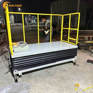 Naltako 1500kg Hydraulic Scissor Lift <b>Table</b> Ultra <b>Low</b> Profile 1450x1140mm Platform 220V for Pallet Loading FOB Available OEM ODM - Product Image 6