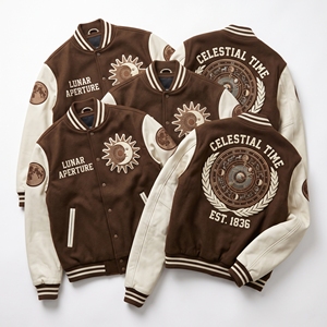 OEM Custom Varsity Letterman Jacket Wool Leather Sleeves Geodesy Guild Plumb Tower Embroidery Plumb Bob Patch <b>Maroon</b> <b>Coat</b> - Product Image 6