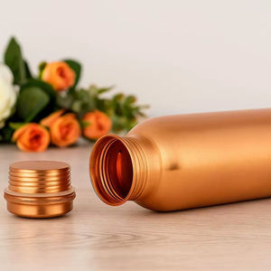 Bouteille d'eau en cuivre, bouteille de boisson pour un style de vie bio, pour les magasins de bien-être et les magasins de produits naturels - Product Image 1