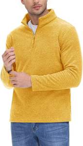 Men's Quarter Zip <b>Mid</b> <b>Layer</b> Jacket In multi Color Contrasted Casual Sportswear For Or Outdoors Wear Zipper Long Sleeve Jacket - Product Image 3