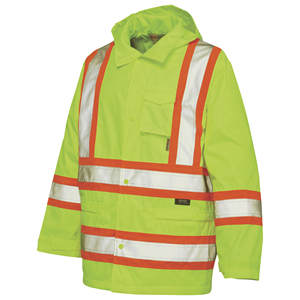 Mens Reflective High Visibility Waterproof Safety <b>Work</b> <b>Jacket</b> for <b>Construction</b> Outdoor Protection - Product Image 6