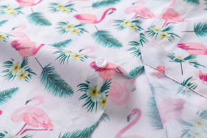 Chemise Hawaïenne Homme Rose Imprimée Tropicale à Manches Courtes Boutonnée pour la Plage – Vente en Gros - Product Image 3