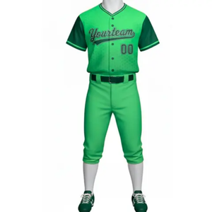 Wholesale High Quality 100% Polyester Baseball Uniform New Arrival Custom-Made Sets Breathable and Printed - Product Image 4