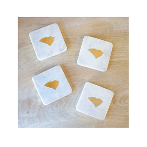 Eco-Friendly Decorative Marble Coasters Durable Washable Natural Stone <b>Tableware</b> for Home Kitchen Cut Technique - Product Image 3