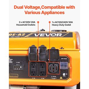 Générateur portable tri-carburant 13500W de puissance crête, démarrage électrique, GPL, gaz naturel, alimentation de secours domestique 12000W 11000W de puissance crête - Product Image 5