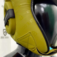 Casque de boxe en cuir à prix de gros - Protection intégrale du menton, sur mesure et imprimé, casque de boxe de sécurité hivernal