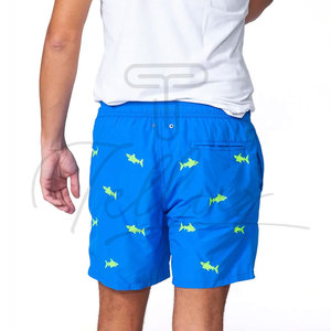 Shorts de Playa Elásticos para Hombre al por Mayor, 100% Poliéster, Secado Rápido, con Cordón Ajustable, para Surf y Natación - Product Image 2