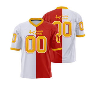 Jersey de Fútbol Americano Sublimado de la Mejor Calidad, Diseño de Cuello Personalizado, Jersey de Fútbol Americano Estampado - Product Image 3