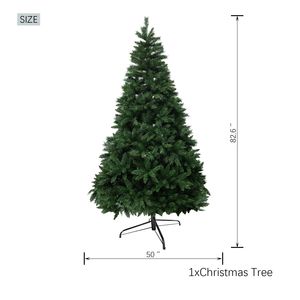 Albero di Natale in PVC Ignifugo Premium da 2,13 m con 9 Strati e 1398 Punte di Rami - Product Image 2