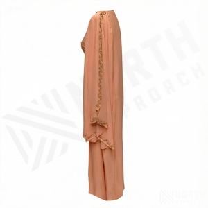 Elegante Abaya de Chifón para Mujer con Pedrería, Vestido Musulmán de Dos Piezas Personalizado, Vestido Musulmán Elegante para Mujer - Product Image 3