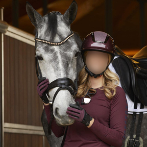 Gants d'équitation professionnels en cuir de haute qualité, design dernier cri, confortables et antidérapants - Product Image 6