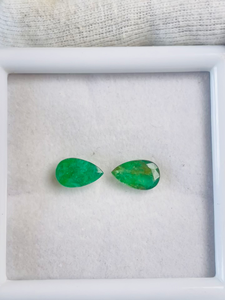Émeraude naturelle de Zambie, taille poire, 2,89 carats, pierre précieuse verte, certifiée IGI, qualité AAA, pour la fabrication de bijoux, polie - Product Image 6