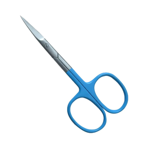 Tijeras de Manicura Profesionales de Acero Inoxidable con Punta Recta de Goma y Logotipo Personalizado, Herramienta de Alta Calidad para Salón de Belleza - Product Image 1