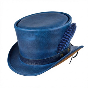 Sombrero de Vaquero de Cuero Genuino Pulido Marrón de Moda, Diseño Único, para Montar a Caballo, Suministro al por Mayor, India, Viajes, Unisex, Cuatro Estaciones, BS - Product Image 1