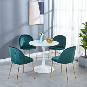 Tavolo Tulip Mid-Century da 31,5 pollici con piano in MDF, tavolo da pranzo a piedistallo per 2-4 persone, tavolo da caffè per il tempo libero - Product Image 4