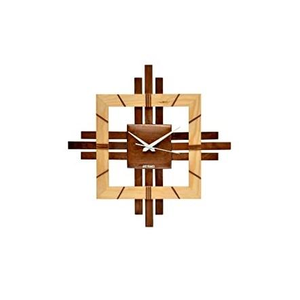 Meilleure horloge murale en bois, design circulaire simple motif arbre, décoration créative, mouvement à quartz à aiguilles pour salon, produit fait main - Product Image 1