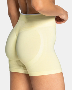 Shorts de marque pour femme, fins, décontractés, taille haute, style cycliste, pour le fitness, d'été, coupe slim, longueur genou, noirs - Product Image 6
