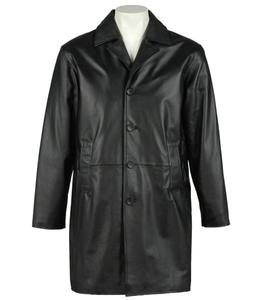 Veste en cuir d'agneau véritable noire pour homme, de qualité supérieure, par Maximize Wear - Product Image 1