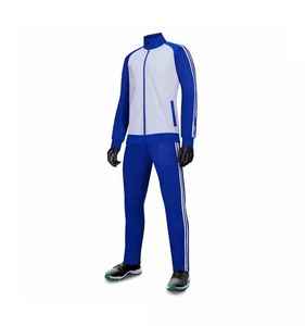Ensemble d'échauffement de football personnalisé, survêtement d'entraînement de football pour hommes, veste à fermeture éclair intégrale et pantalon assorti, équipe professionnelle, athlétique - Product Image 1