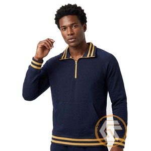 Sudadera con Cierre de Cremallera GREEK TREASURES Alpha Solid 100% Algodón Fleece Bordada para Invierno, 500g, Secado Rápido, Transpirable, para Hombre, Venta al Por Mayor - Product Image 4